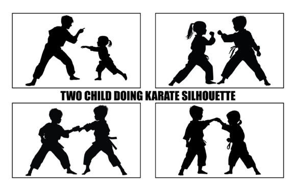 Download Two Karate Child Fighters in a Match - Premium Resources
