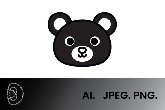 Download Black and White Honey Bear Illustration - Illustration Collection