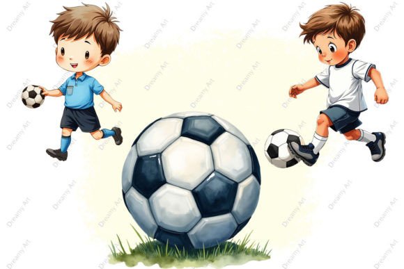 Download Watercolor Soccer Match Clipart Bundle - Match Collection