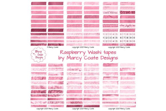 Download Raspberry Digital Washi Tape Printable - Washi tape Collection