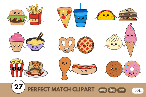 Download Perfect Match Kawaii Clipart - Premium Bundle