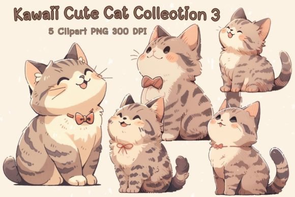 Download Kawaii Cute Cat Clipart-3 - Cute cat clipart Collection